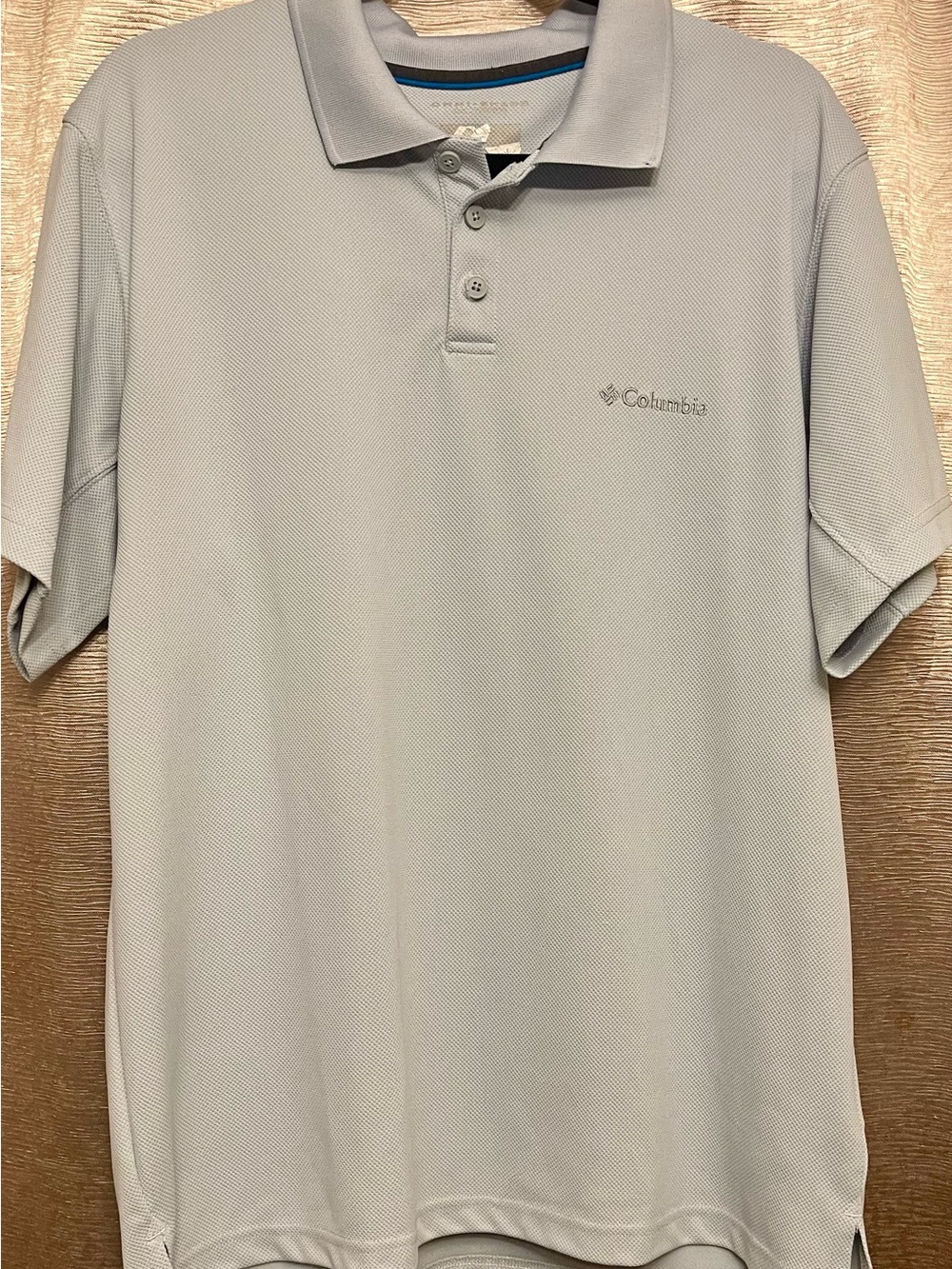 Columbia Men's Light Gray Polo - Short Sleeve Performance Shirt
